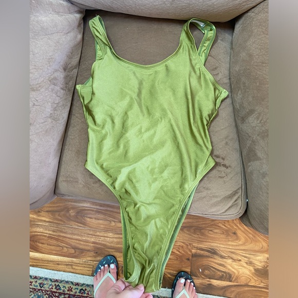 Other - Green Highwaisted One Piece Swimsuit